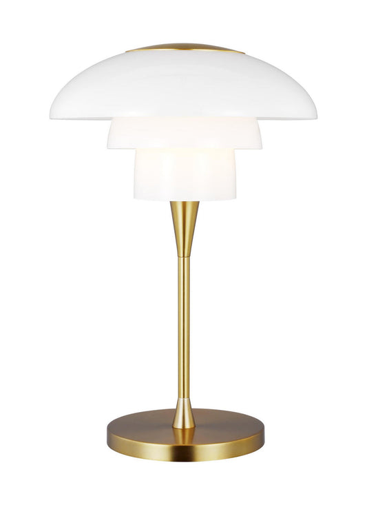  Rossie One Light Table Lamp In Burnished Brass