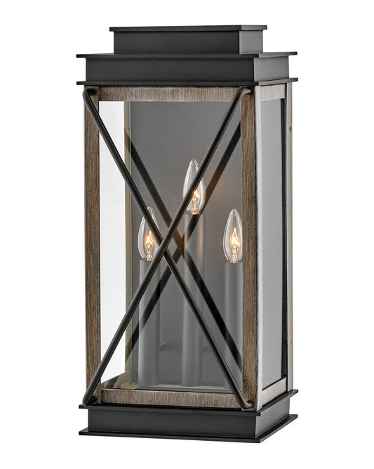  Montecito Three Light Wall Mount In Black