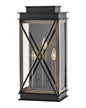  Montecito Three Light Wall Mount In Black