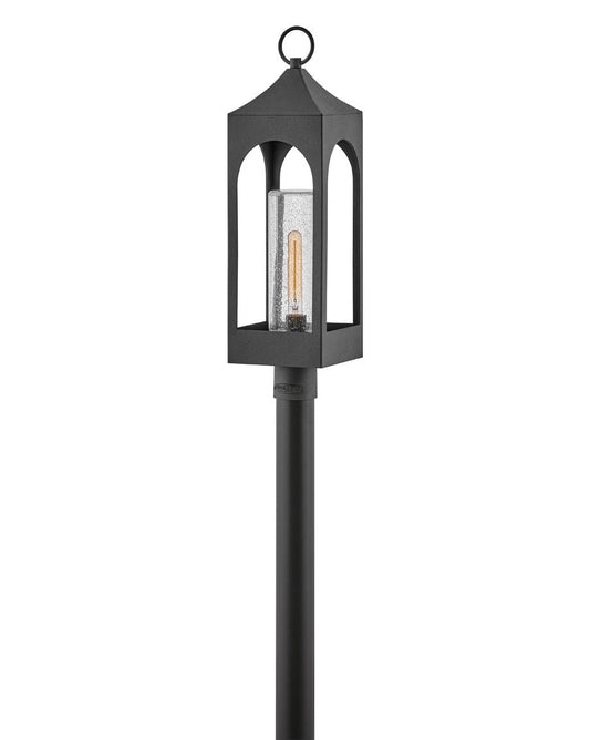  Amina One Light Post Top Or Pier Mount In Distressed Zinc
