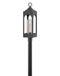  Amina One Light Post Top Or Pier Mount In Distressed Zinc