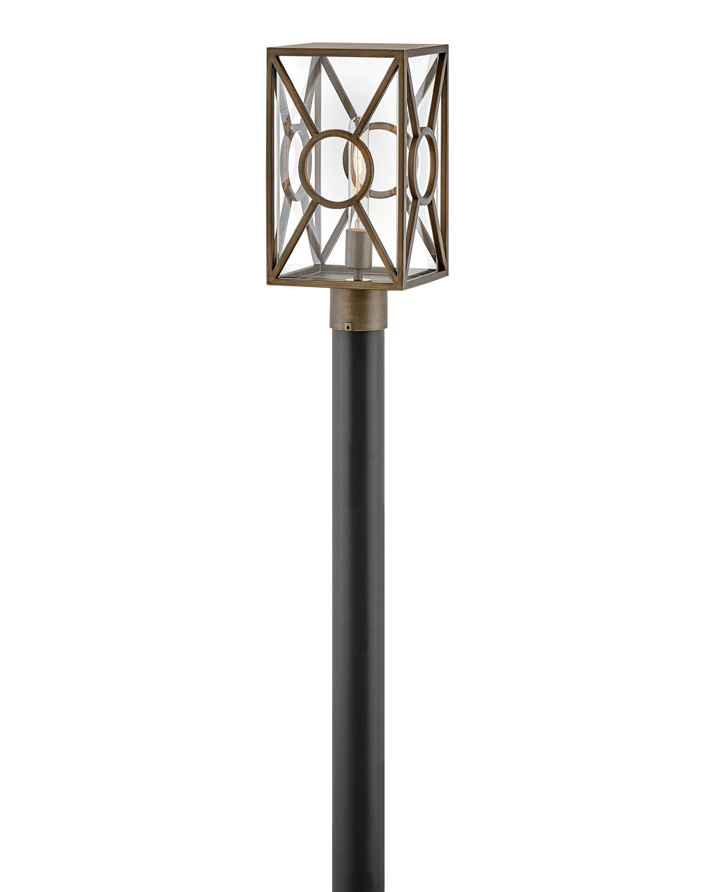  Brixton One Light Post Top Or Pier Mount In Burnished Bronze