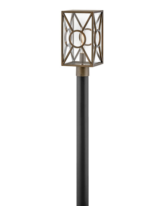  Brixton One Light Post Top Or Pier Mount In Burnished Bronze