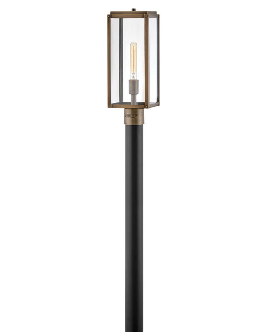  Max One Light Post Top Or Pier Mount In Burnished Bronze