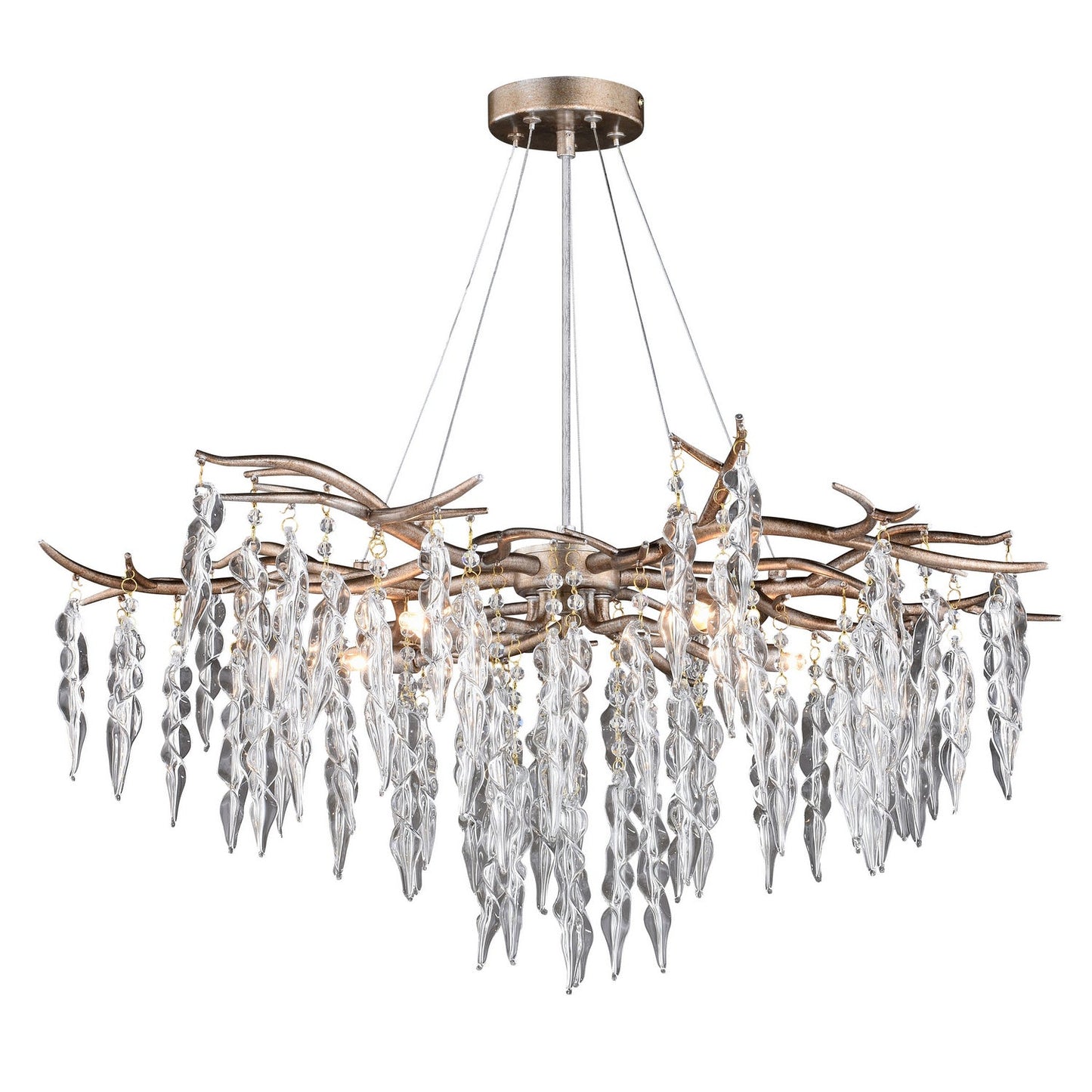  Rainier 5-Light Chandelier In Silver Mist