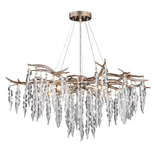  Rainier 5-Light Chandelier In Silver Mist