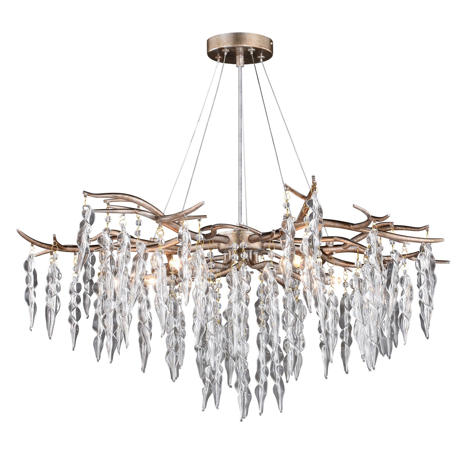  Rainier 5-Light Chandelier In Silver Mist