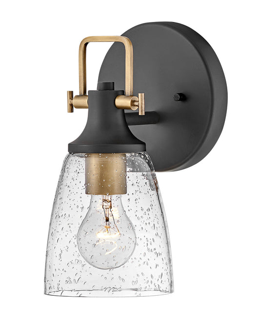  Easton One Light Vanity In Black