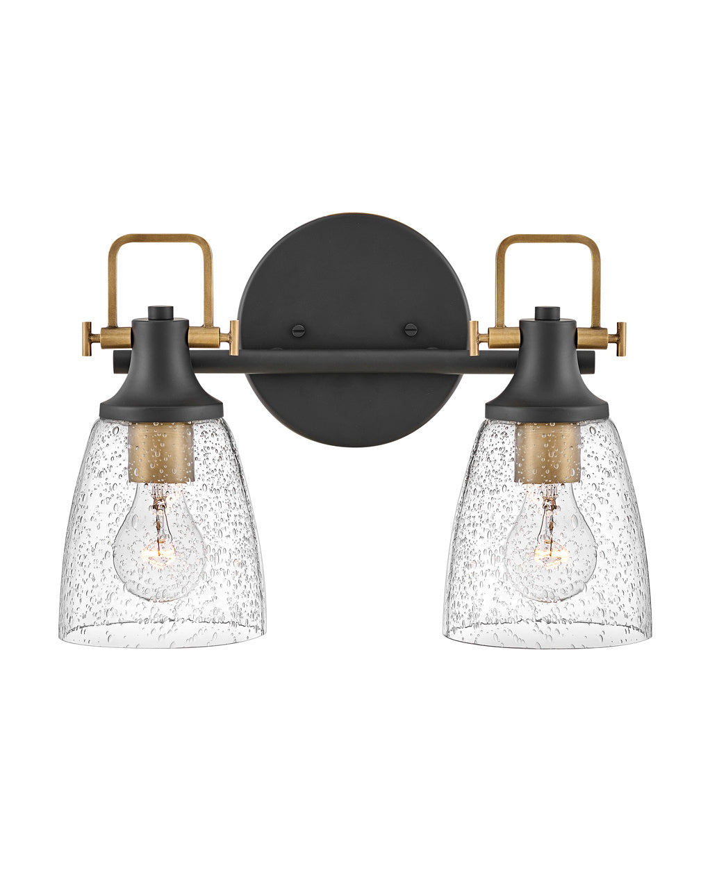  Easton Two Light Vanity In Black