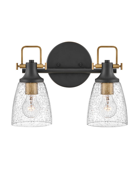  Easton Two Light Vanity In Black