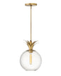  Palma One Light Pendant In Heritage Brass