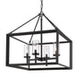 Golden Lighting 4-Light Chandelier In Matte Black