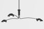  Leo 3-Light Pendant In Satin Black