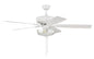  Pro Plus 101 Clear Bowl Light Kit 52" Ceiling Fan In White