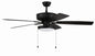  Pro Plus 119 Pan Light Kit 52" Ceiling Fan In Flat Black
