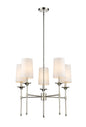 Z-LIte Emily 5-Light Chandelier In Polished Nickel