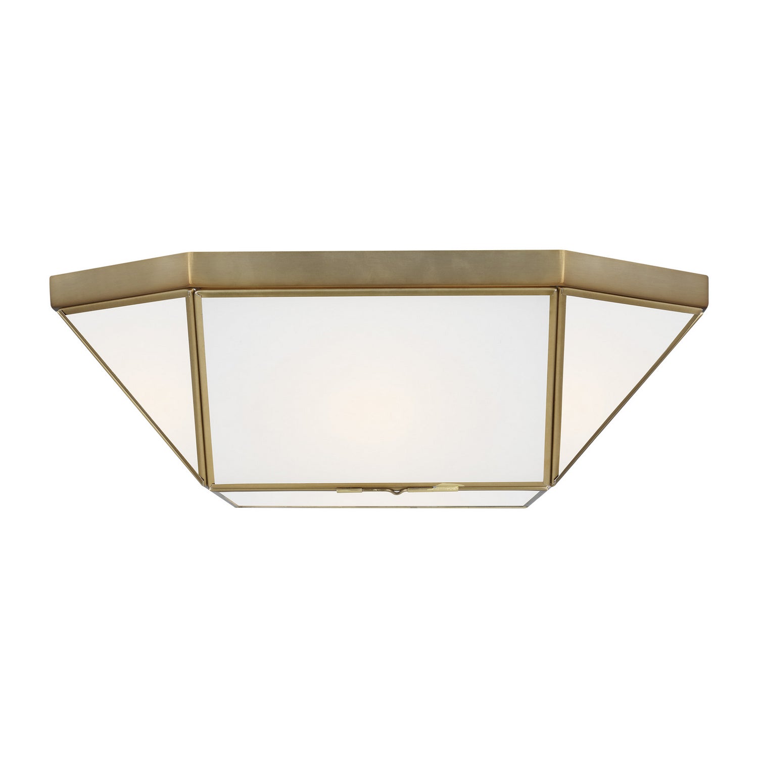  Morrison 2-Light Flush Mount In Satin Brass