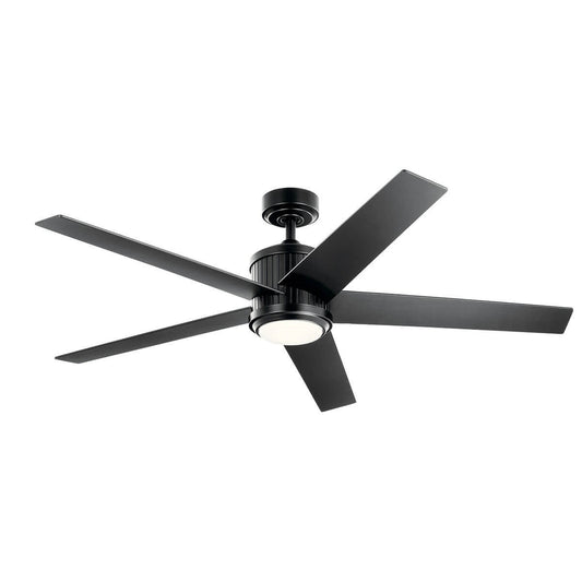 Brahm 56" Ceiling Fan In Satin Black