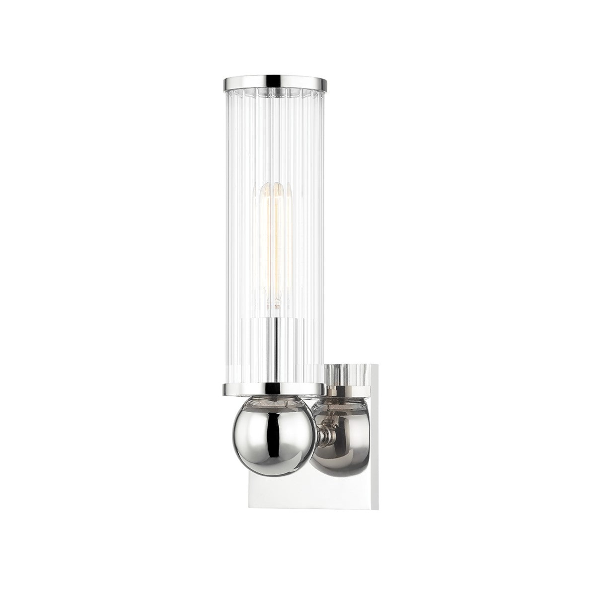  Malone 1-Light Wall Sconce In Polished Nickel