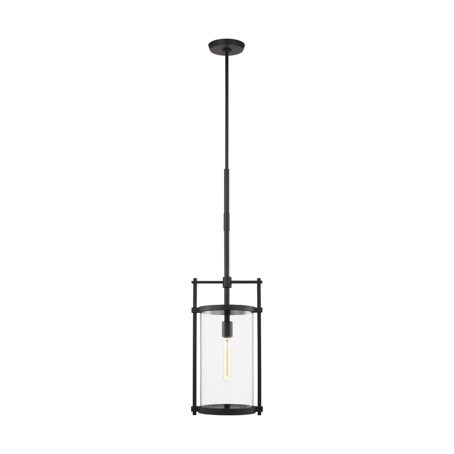  Eastham 1-Light Outdoor Pendant In Textured Black