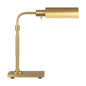  Kenyon One Light Task Table Lamp In Burnished Brass