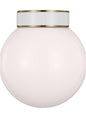  Monroe One Light Flush Mount In Burnished Brass