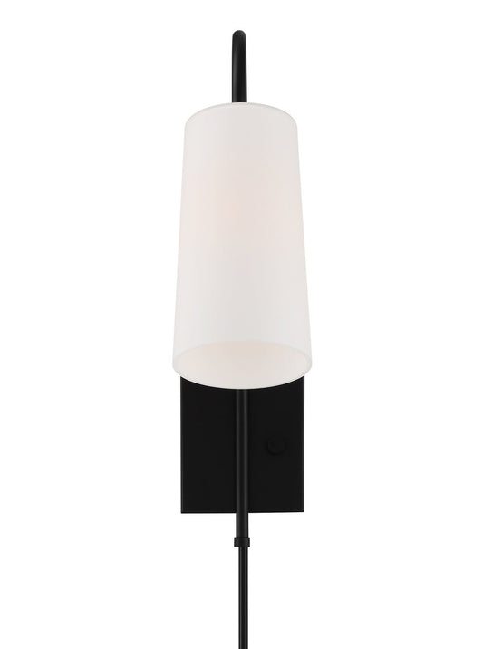  Alexa 1-Light Wall Mount In Matte Black