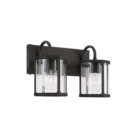  Brennen 2-Light Vanity In Black Iron