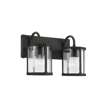  Brennen 2-Light Vanity In Black Iron