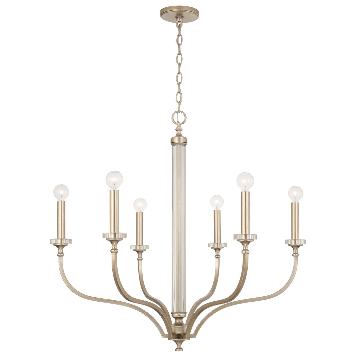  Breigh 6-Light Chandelier In Brushed Champagne
