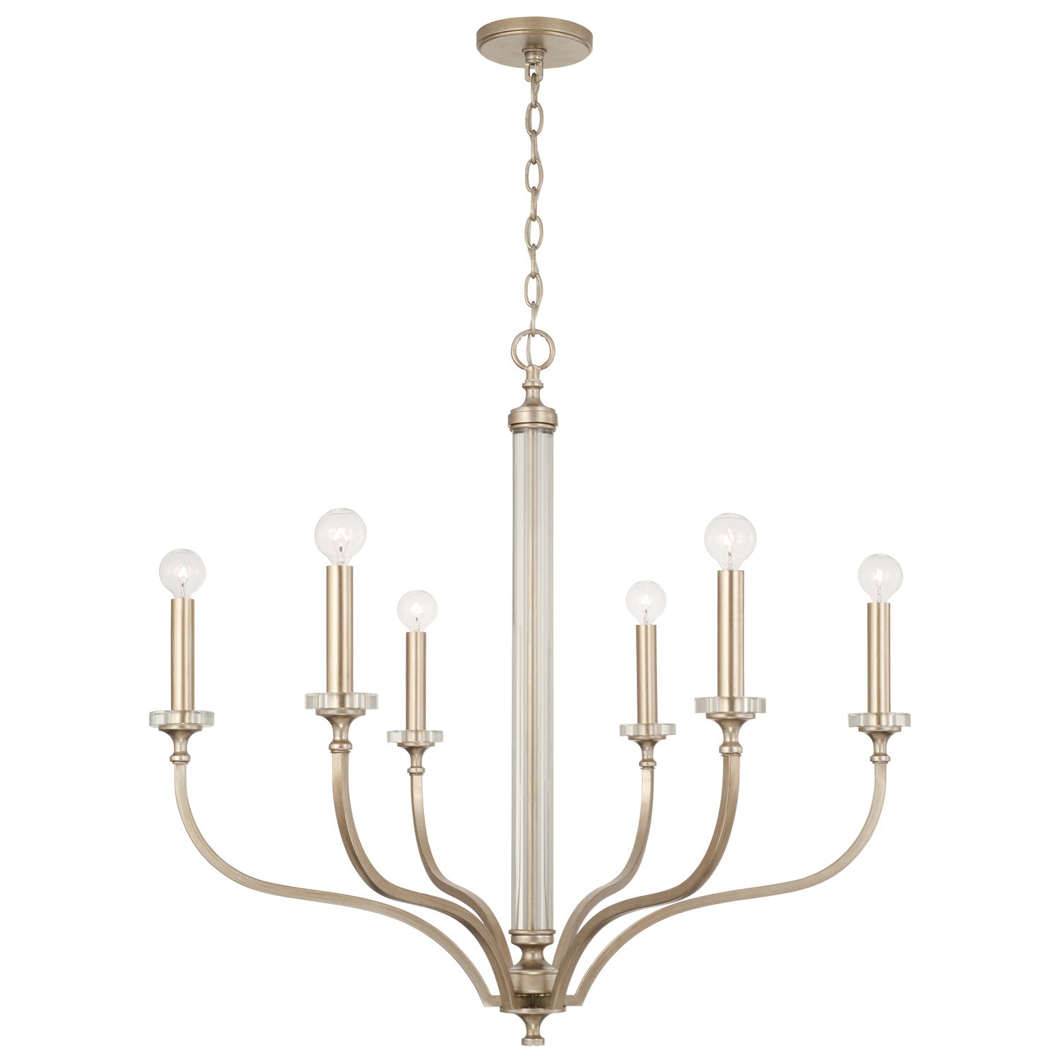  Breigh 6-Light Chandelier In Brushed Champagne