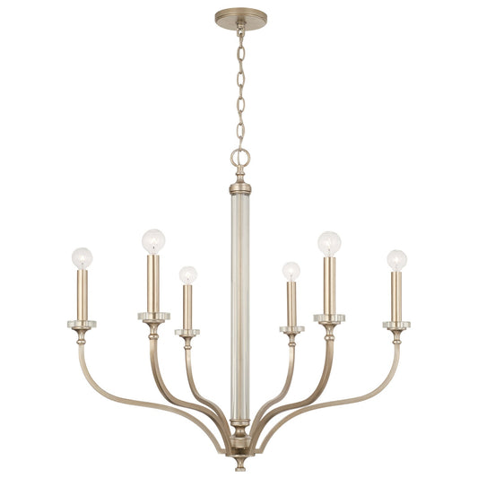  Breigh 6-Light Chandelier In Brushed Champagne