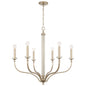 Breigh 6-Light Chandelier In Brushed Champagne