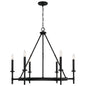  Ogden 6-Light Chandelier In Brushed Black Iron