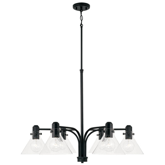  Greer 6-Light Chandelier In Matte Black