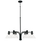  Greer 6-Light Chandelier In Matte Black