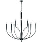  Holden 10-Light Chandelier In Matte Black