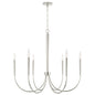  Holden 6-Light Chandelier In Polished Nickel