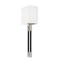  Bleeker 1-Light Wall Sconce In Polished Nickel And Matte Black