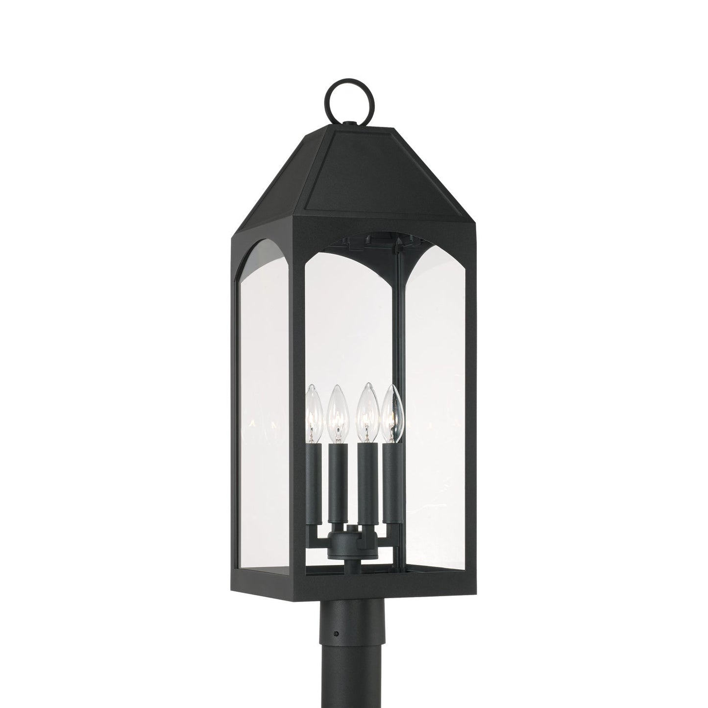  Burton 4-Light Outdoor Post Lantern In Black