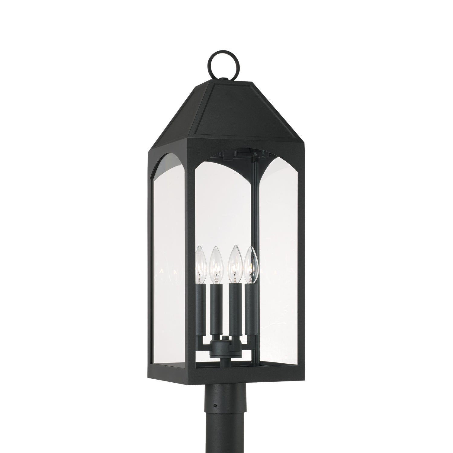  Burton 4-Light Outdoor Post Lantern In Black