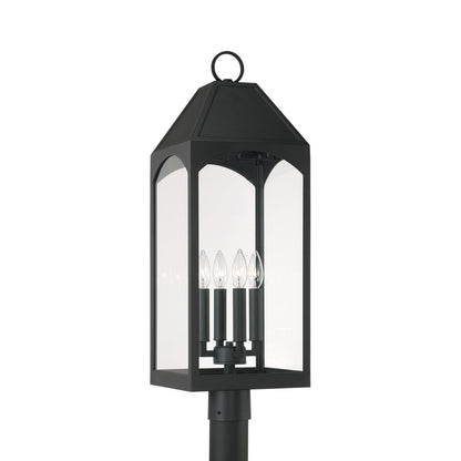  Burton 4-Light Outdoor Post Lantern In Black