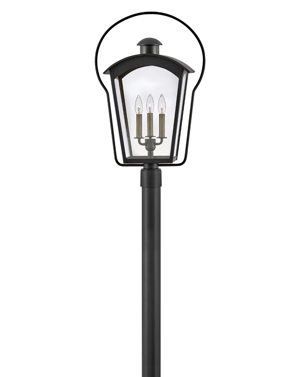  Yale Three Light Post Top Or Pier Mount Lantern In Black