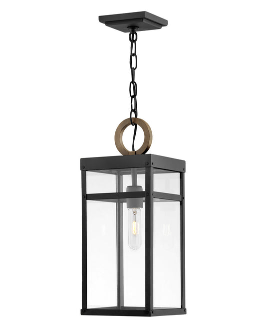  Porter LED Hanging Lantern In Black