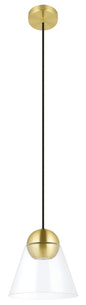  Cerasella LED Mini Pendant In Brushed Brass