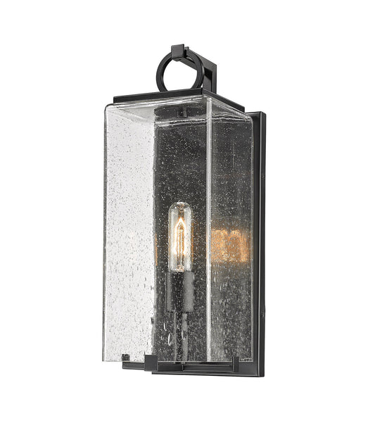 Z-LIte Sana One Light Outdoor Wall Sconce In Black