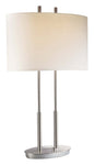  2-Light Table Lamp In Brushed Nickel