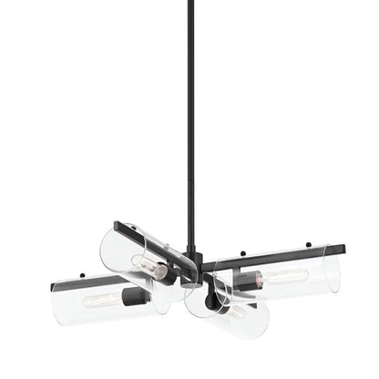  Ariel 4-Light Chandelier In Soft Black