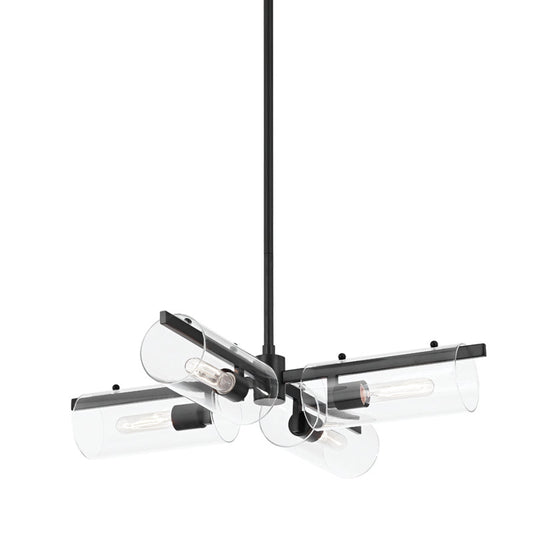  Ariel 4-Light Chandelier In Soft Black