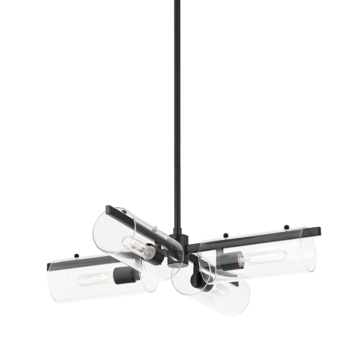  Ariel 4-Light Chandelier In Soft Black